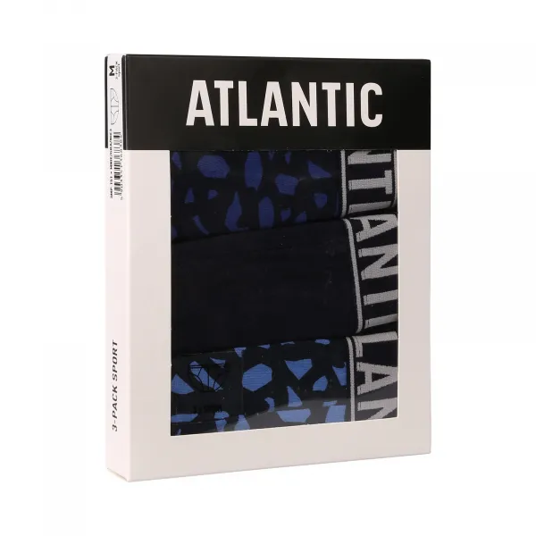 3PACK pánske slipy Atlantic viacfarebné (3MP-151) M