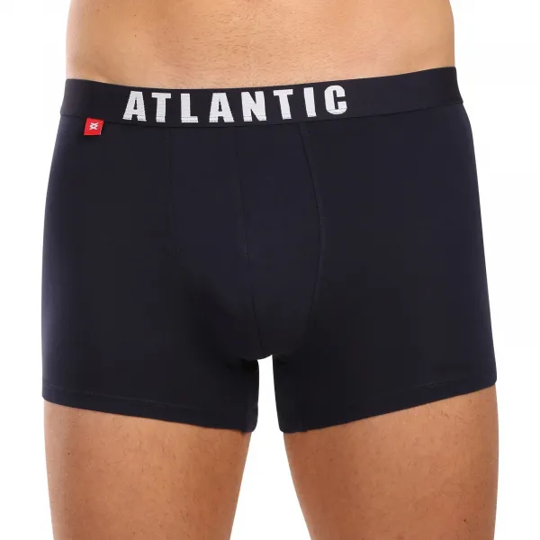 3PACK pánske boxerky Atlantic tmavo modré (3MH-011blue) M, trenky