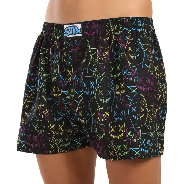 3PACK pánske trenky Styx art klasická guma viacfarebné (3A18023) S, trenírky