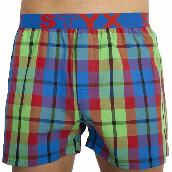 5PACK pánske trenky Styx športová guma viacfarebné (5B0102784) M, trenírky