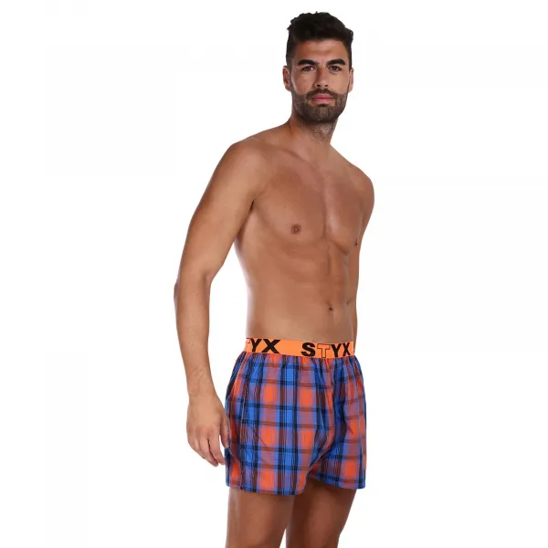 5PACK pánske trenky Styx športová guma viacfarebné (5B0951647) S, trenírky