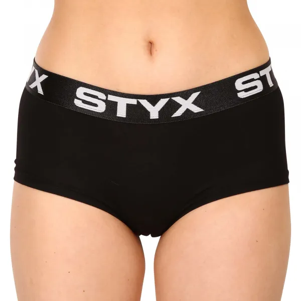 3PACK dámske nohavičky Styx s nohavičkou čierne (3IN0960) L