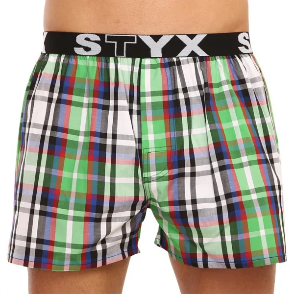 5PACK pánske trenky Styx športová guma viacfarebné (5B0888001) M, trenírky
