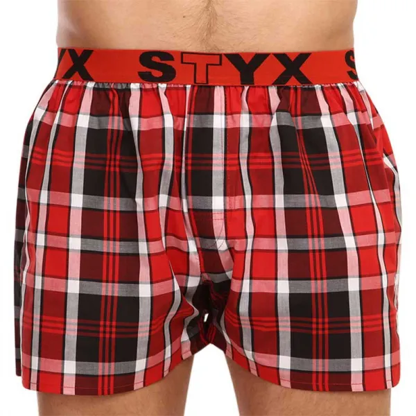5PACK pánske trenky Styx športová guma viacfarebné (5B0102784) M, trenírky