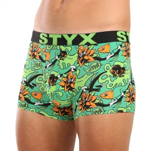 Pánske boxerky Styx art športová guma nadrozmer tropic (R1557) 5XL, trenky