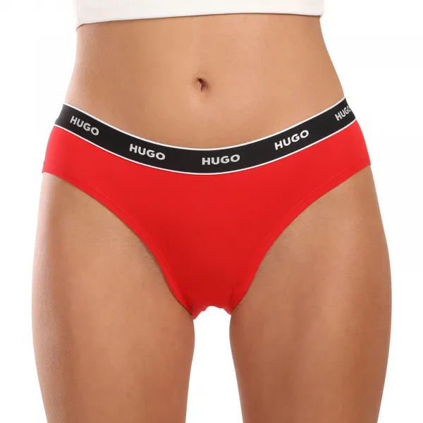 3PACK dámske nohavičky HUGO viacfarebné (50480157 968) S