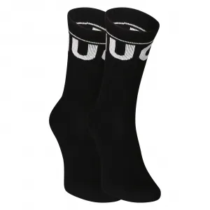 2PACK ponožky HUGO vysoké čierne (50510647 001) M
