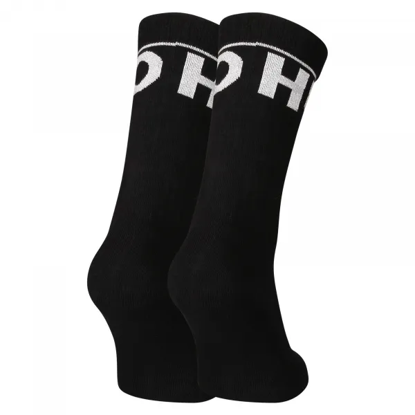 2PACK ponožky HUGO vysoké čierne (50510647 001) M