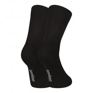 3PACK ponožky Nedeto členkové bambusové čierne (3PBK01) M