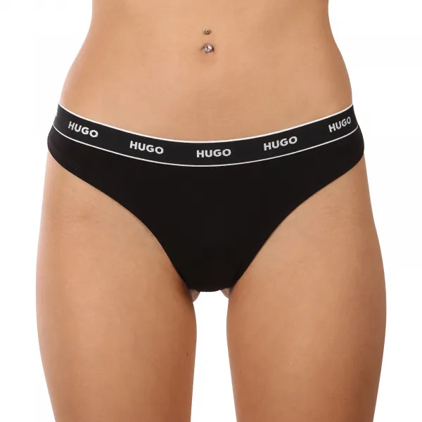 3PACK dámske tangá HUGO viacferbná (50480150 968) M