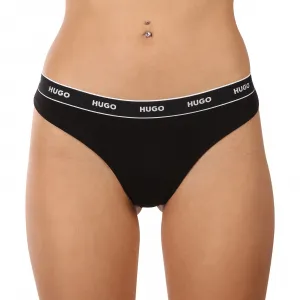3PACK dámske tangá HUGO viacferbná (50480150 968) M