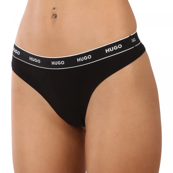 3PACK dámske tangá HUGO viacferbná (50480150 968) M
