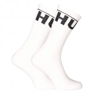 2PACK ponožky Hugo vysoké bielé (50510647 100) M