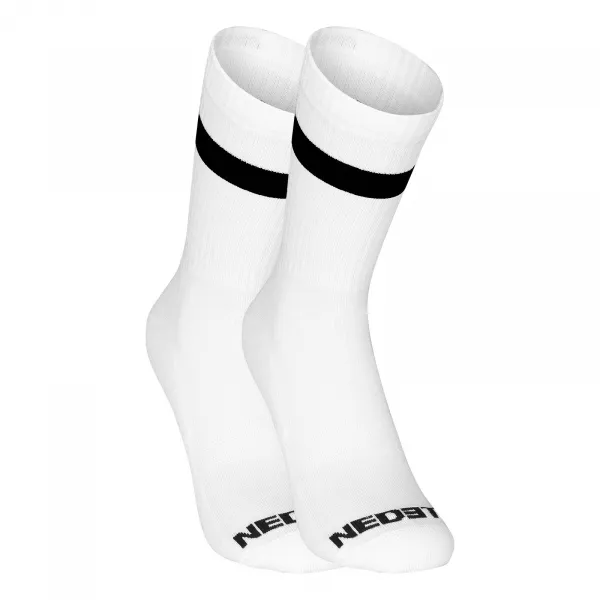 3PACK ponožky Nedeto športové vysoké bielé (3NOB4) S