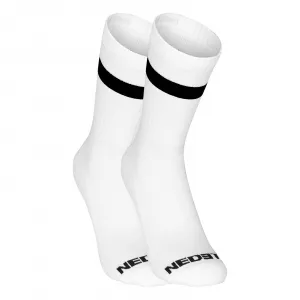 3PACK ponožky Nedeto športové vysoké bielé (3NOB4) S