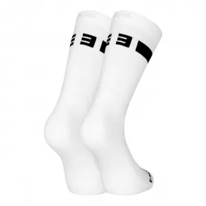 3PACK ponožky Nedeto športové vysoké bielé (3NOB4) S