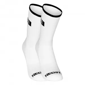 3PACK ponožky Nedeto športové vysoké bielé (3NOB3) M