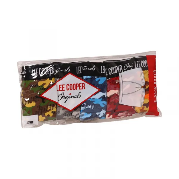 5PACK pánske boxerky Lee Cooper viacfarebné (LCU3200700D-1763075) M, trenky