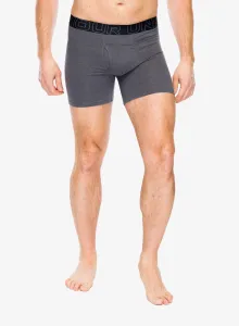 Boxerky Under Armour Performance Cotton 6 in 3-Pack Boxerjock - castlerock full htr/red/steel