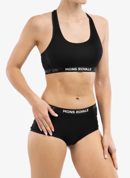 Športová podprsenka Mons Royale Sierra Sports Bra - black