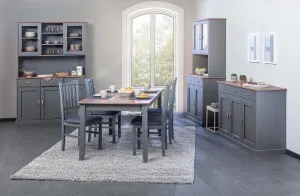 Jedálenská stolička (2 kusy) weston - šedá
