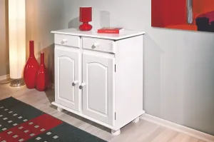 Kombinovaná komoda z masívu sorano - biela