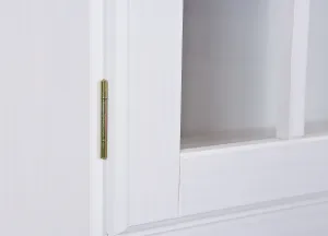 Kredenc z masívu sorano - biela