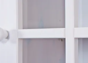 Široký kredenc z masívu sorano - biela