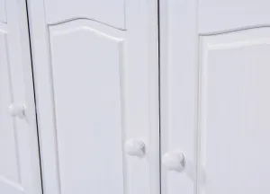 Široký kredenc z masívu sorano - biela