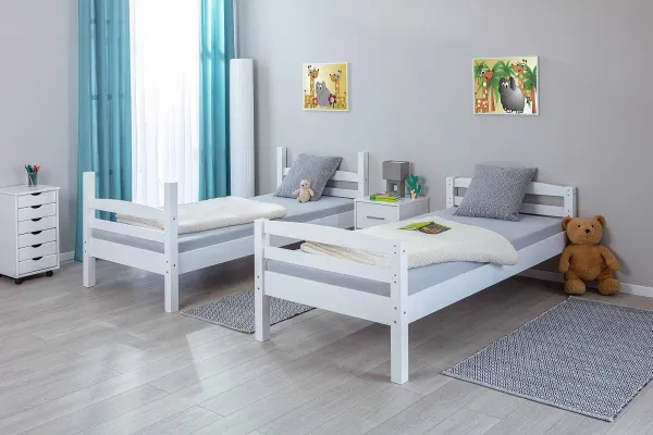 Poschodová posteľ z masívu 90x200cm howard - šedá