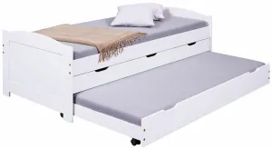 Posteľ z masívu 90x190cm s prístelkou a úložným priestorom janett -
