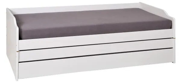 Výsuvná posteľ LOTAR biela 90x200 cm