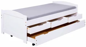 Posteľ z masívu 90x190cm s prístelkou a úložným priestorom janett -