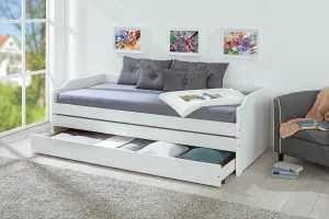 Výsuvná posteľ LOTAR biela 90x200 cm