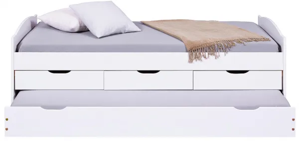 Posteľ z masívu 90x190cm s prístelkou a úložným priestorom janett -