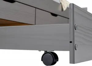 Posteľ z masívu 90x200cm s prístelkou a úložným priestorom janett -