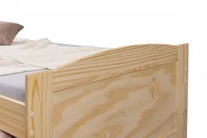 Posteľ z masívu 90x200cm s prístelkou a úložným priestorom janett -