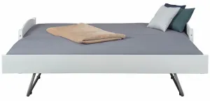 Drevená rozťahovacia posteľ VINDAS, biela