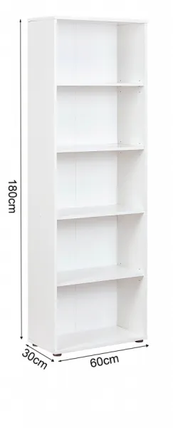 Vysoký policový regál ii petrus - biela