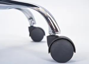Detská otočná stolička na kolieskach clyde - ružová