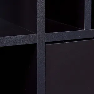 Vinotéka silpa - čierna/dub artisan