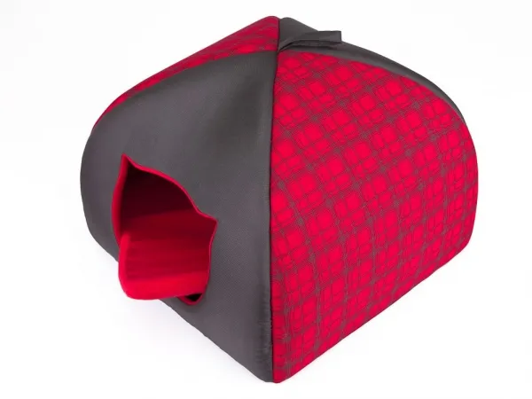 Iglu pre mačky Reedog Red Strips