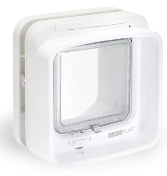 Dvierka pre mačky s mikročipom SureFlap DualScan - Bílá
