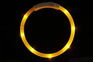 Reedog Easy Light USB nabíjací svietiaci obojok pre psy a mačky