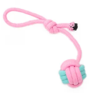 Preťahovadlo Reedog, bavlnené lano s loptičkou, 22 cm