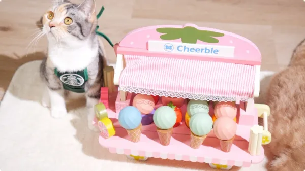 Cheerble Ice Cream pohyblivá hračka pre mačky
