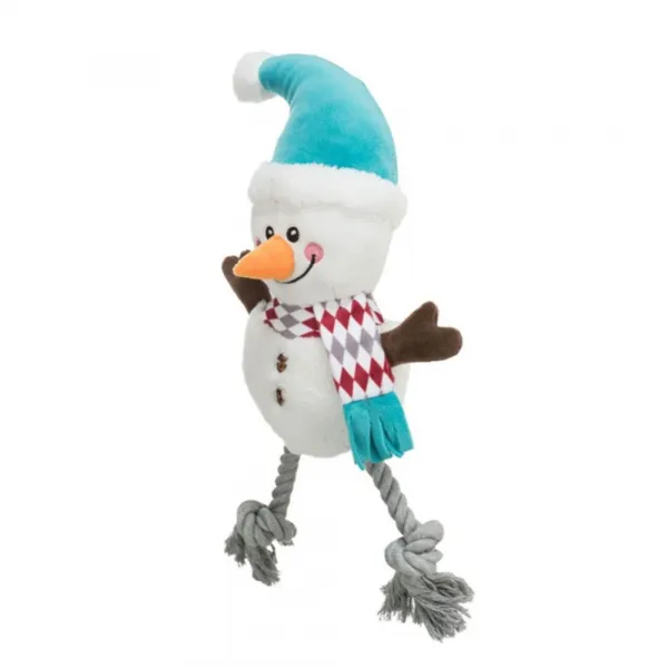Xmas SNOWMAN, vianočný snehuliak, plyš/bavlna, 41 cm