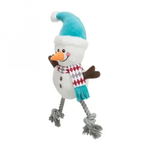 Xmas SNOWMAN, vianočný snehuliak, plyš/bavlna, 41 cm