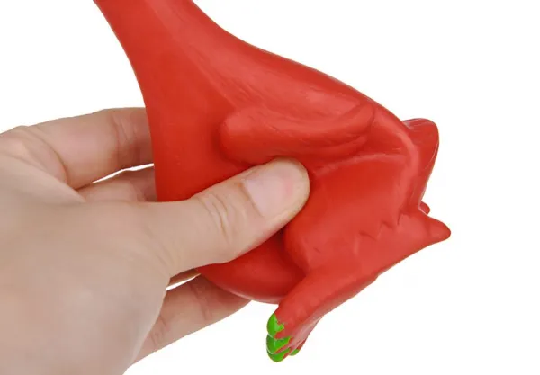 Reedog pískajúca kačica červený latex