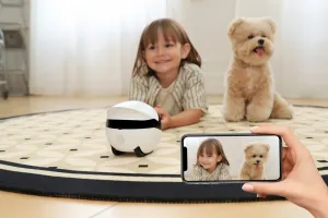 Enabot ROLA Mini pohybová kamera pre domáce zvieratá